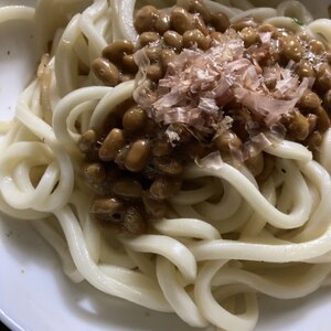 簡単！旨い！☆納豆焼きうどん☆